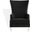 Geode Modern Wingback Chair In Black