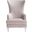 Geode Modern Wingback Chair In Pale