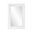 George Matte Mirror In White
