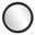 George Matte Round Mirror In Black