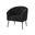George Modern Boucle Armchair In Black