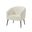 George Modern Boucle Armchair In Ivory