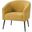 George Modern Boucle Armchair In Yellow