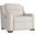 Germain Fabric Power Motion Chair In White and Cream Chenille