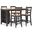 Gesthaven Counter Height Dining Room Set In Natural and Brown