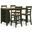 Gesthaven Counter Height Dining Room Set In Natural and Green