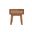 Gia 1 Drawer Nightstand In Warm Pecan