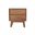 Gia 2 Drawer Nightstand In Warm Pecan