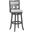 Gia 29 Inch Swivel Barstool with Fabric Seat In Gray