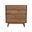 Gia 5 Drawer Chest In Warm Pecan