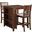 Gia Cherry 3 Piece 30 Inch Counter Height Dining Set