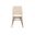 Gia Dining Chair Set of 2 In Light Driftwood and Sand