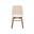 Gia Dining Chair Set of 2 In Warm Pecan and Sand