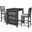 Gia Gray 3 Piece 30 Inch Counter Height Dining Set