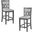 Gia Gray Counter Height Chair Set Of 2