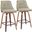 Gianna Counter Stool Set of 2 In Light Gray