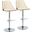 Gianna Adjustable Barstool Set of 2 In Walnut/Chrome