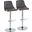 Gianna Adjustable Barstool Set of 2 In Dark Gray