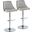 Gianna Adjustable Barstool Set of 2 In Gray