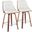 Gianna Fixed Height Counter Stool Set of 2 In White