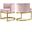 Gianna Velvet Dining Chair In Pink