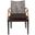 Gianni Arm Chair in Dark Brown