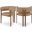 Gideon Vegan Leather Dining Chair Set of 2 In Tan