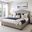 Gina King Upholstered Bed In Rosemont Stone