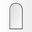 Giovanna Metal Frame Rounded Arch Vanity Mirror In Black