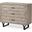 Giselle I Light Brown Fir Veneer 3 Drawer Accent Cabinet