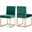 Giselle Velvet Dining Chair Set of 2 In Green