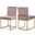 Giselle Velvet Dining Chair Set of 2 In Pink