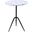 Glacier 18 Inch Accent Table In Alaska White Marble