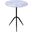 Glacier 18 Inch Accent Table In Fancy Brown Marble