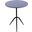 Glacier 18 Inch Accent Table with Lava Marble In White and Black