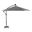 Glam Cantilever Umbrella with Led and Base In Graphite