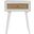 Glenda Solid Wood One-Drawer Nightstand In White