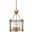 Glenn Small Square Chandelier In Antique Brass