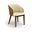 Glenwood Vegan Leather Upholstered Dining Chair Set of 2 In Cream