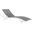 Glimpse White and Gray Outdoor Patio Mesh Chaise Lounge Chair