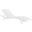 Glimpse White Outdoor Patio Mesh Chaise Lounge Chair