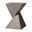 Glint Fiberglass Outdoor Side Table In Grey