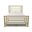 Gloaming Queen Complete Bed with Metal Profile In Milky Gold