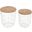 Global Archive Nested Storage Basket End Tables Set of 2 In White