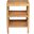 Global Archive X-Side Accent Bookcase with 2 Shelves In Natural