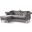 Glory Furniture Hollywood Dark Gray Sofa Chaise