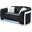 Glory Furniture Sapphire Black Loveseat