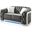 Glory Furniture Sapphire Gray Loveseat