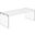 Glossy Coffee Table White With Tempered Glass