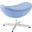 Glove Wool Ottoman In Baby Blue